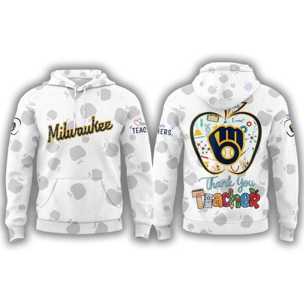 Brewers Happy Teacher Day 2025 Hoodie Joggers Cap