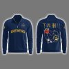 Brewers Teacher Appreciation Night Quarter Zip Collar Sweatshirt 2025