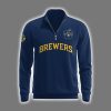 Brewers Teacher Appreciation Night Quarter Zip Collar Sweatshirt 2025 2