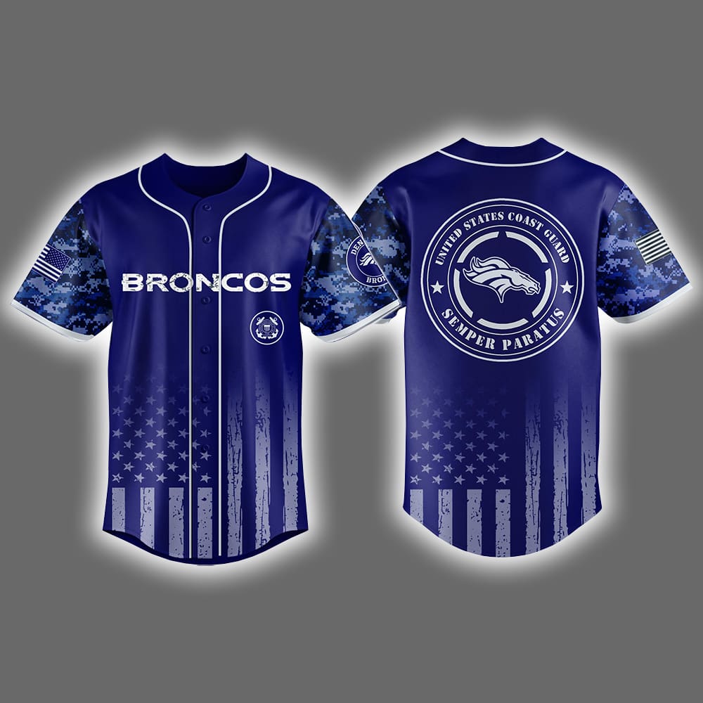 Broncos United States Coast Guard Military Appreciation Night Jersey 2025 Broncos United States Coast Guard Military Appreciation Night Jersey 2025