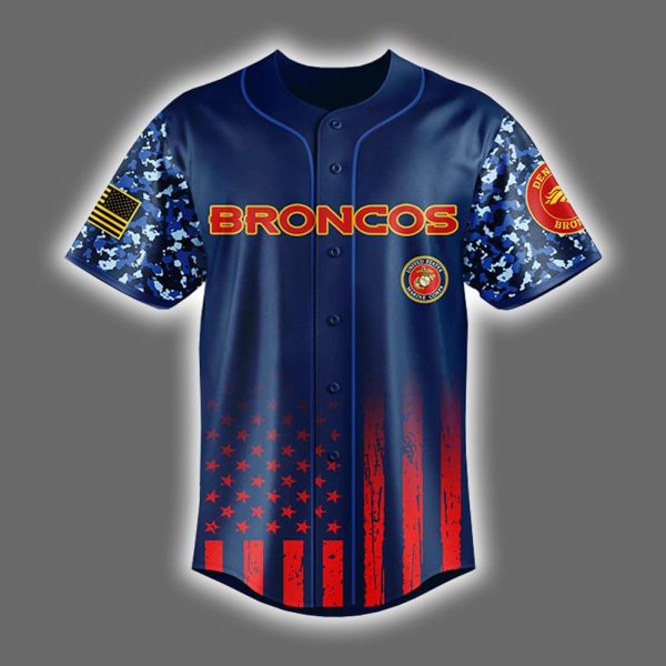 Broncos United States Marine Corps Military Appreciation Night Jersey 2025 2
