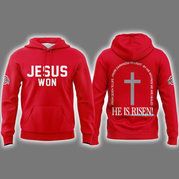Buckeyes Jesus Won He Is Risen Hoodie
