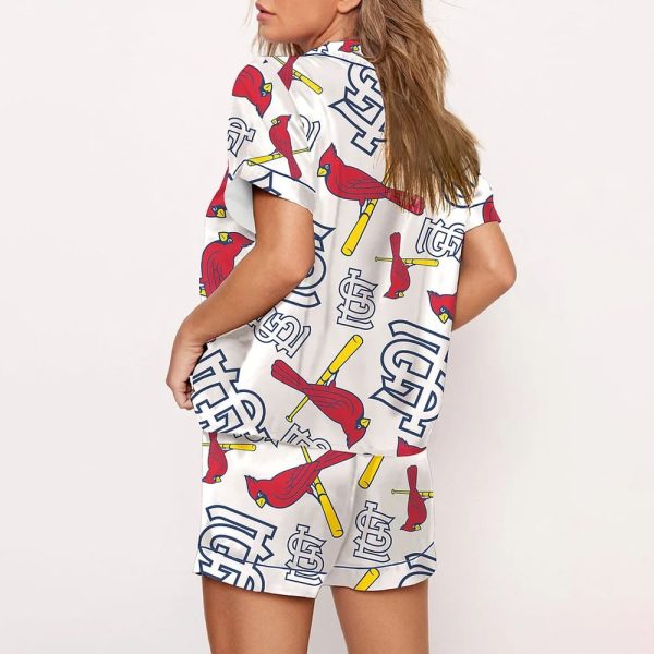 Cardinals Baseball Team Print Pajama Set 3