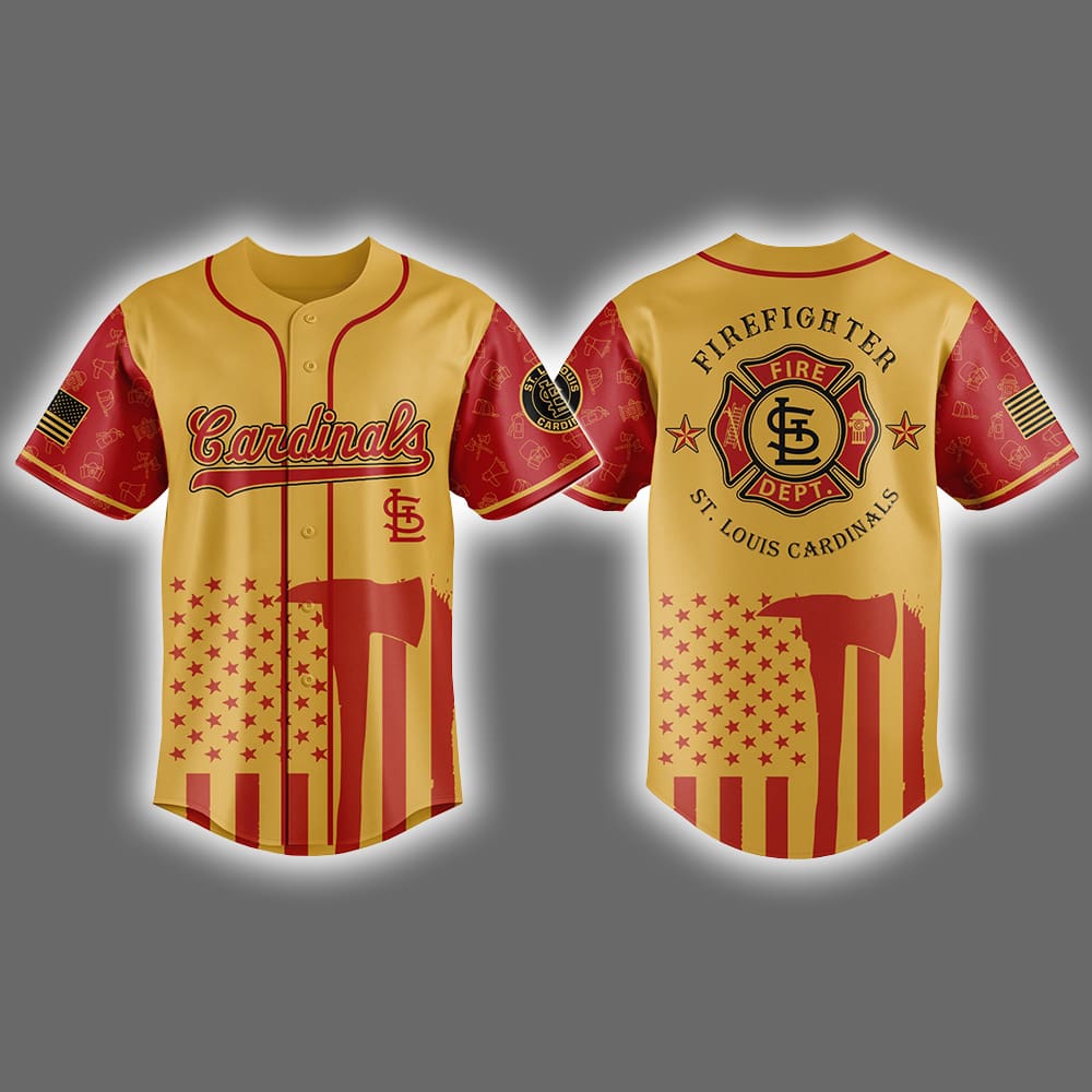 Cardinals Firefighter Appreciation Night Jersey 2025 Cardinals Firefighter Appreciation Night Jersey 2025