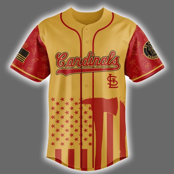 Cardinals Firefighter Appreciation Night Jersey 2025 2