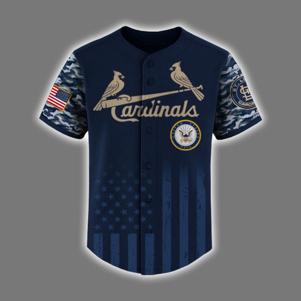 Cardinals US Navy Appreciation Night 2025 Baseball Jersey 2
