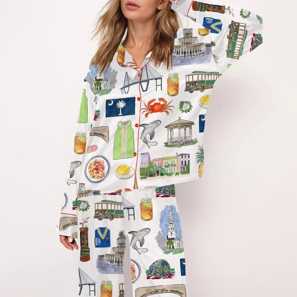 Charleston Travel Satin Pajama Set