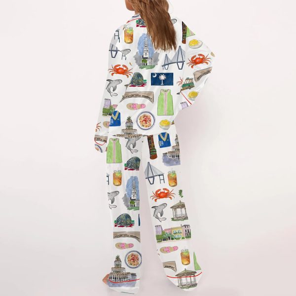 Charleston Travel Satin Pajama Set 4