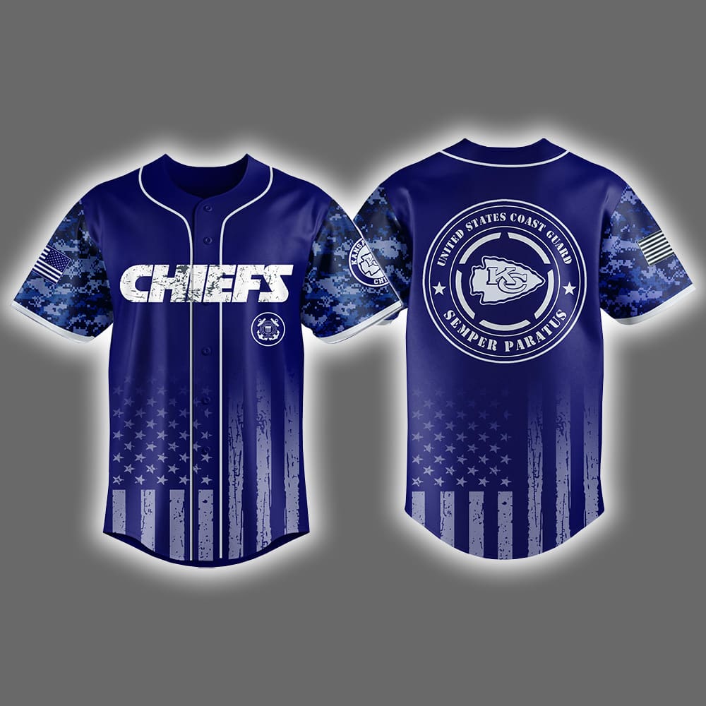 Chiefs United States Coast Guard Military Appreciation Night Jersey 2025 Chiefs United States Coast Guard Military Appreciation Night Jersey 2025