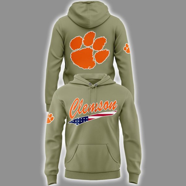 Clemson Baseball Military Appreciation Hoodie 2025