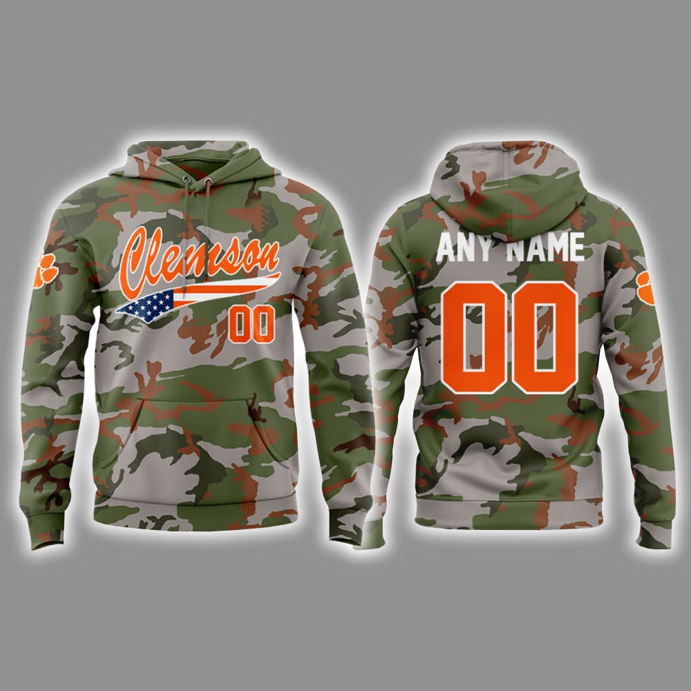 Clemson Military Appreciation Day 2025 Hoodie Joggers Cap Clemson Military Appreciation Day 2025 Hoodie Joggers Cap