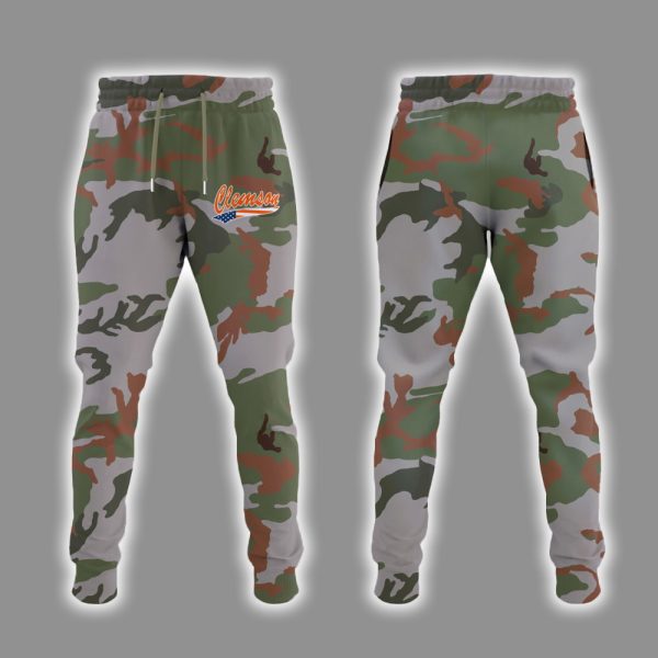 Clemson Military Appreciation Day 2025 Hoodie Joggers Cap 2