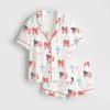 Coquette Bow 4th Of July Satin Pajama Set