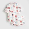 Coquette Bow 4th Of July Satin Pajama Set 2