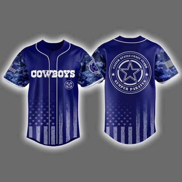Cowboys United States Coast Guard Military Appreciation Night Jersey 2025