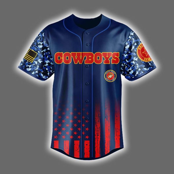 Cowboys United States Marine Corps Military Appreciation Night Jersey 2025 2