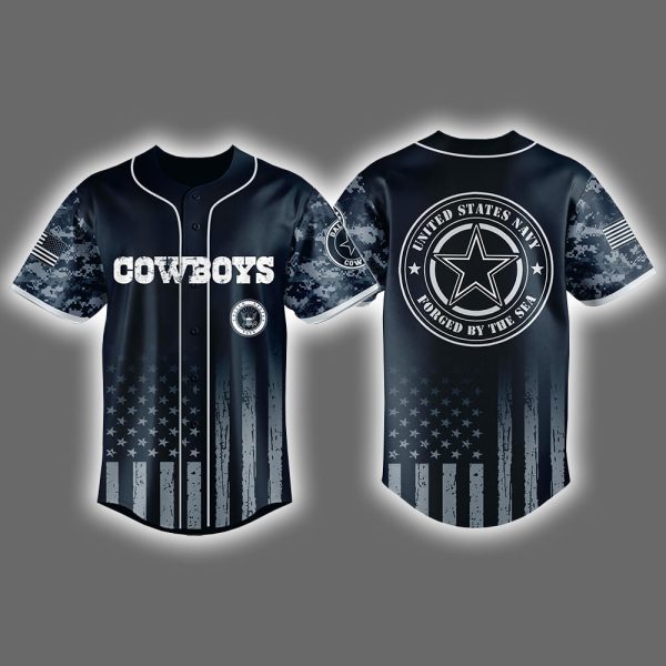 Cowboys United States Navy Military Appreciation Night Jersey 2025