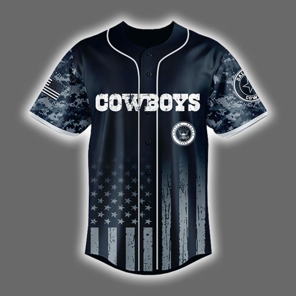Cowboys United States Navy Military Appreciation Night Jersey 2025 2