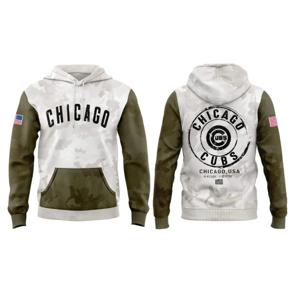 Cubs 2025 Armed Forces Day Hoodie