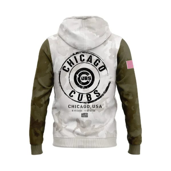 Cubs 2025 Armed Forces Day Hoodie 3