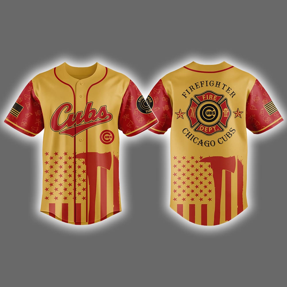 Cubs Firefighter Appreciation Night Jersey 2025 Cubs Firefighter Appreciation Night Jersey 2025