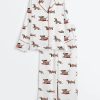 Dachshund Cute Dog Summer Print Satin Pajama Set 3