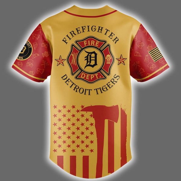Detroit Firefighter Appreciation Night Jersey 2025 3