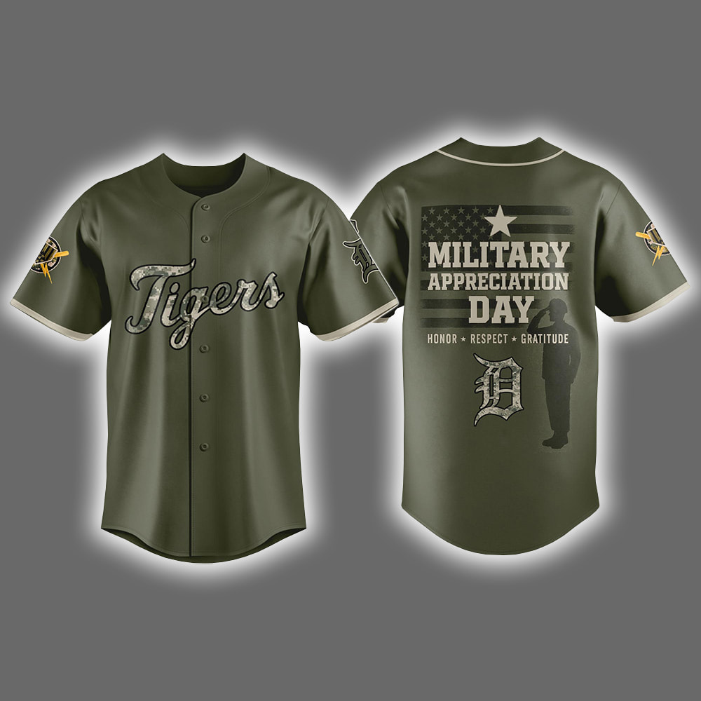 Detroit National Military Appreciation Day Jersey 2025 Detroit National Military Appreciation Day Jersey 2025