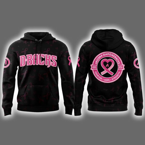 Diamondbacks Breast Cancer Awareness Night 2025 Hoodie Joggers Cap