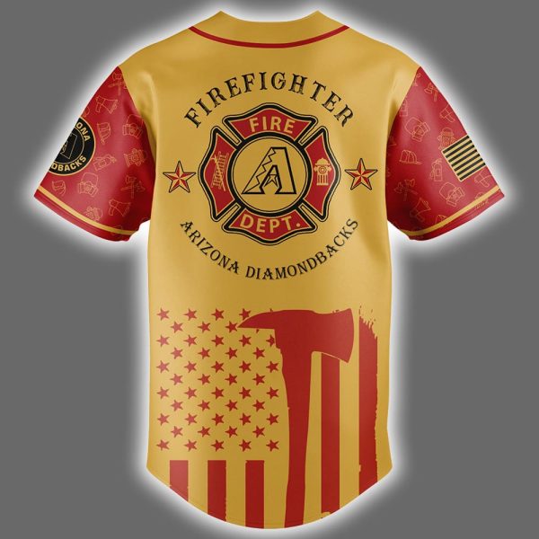 Diamondbacks Firefighter Appreciation Night Jersey 2025 3