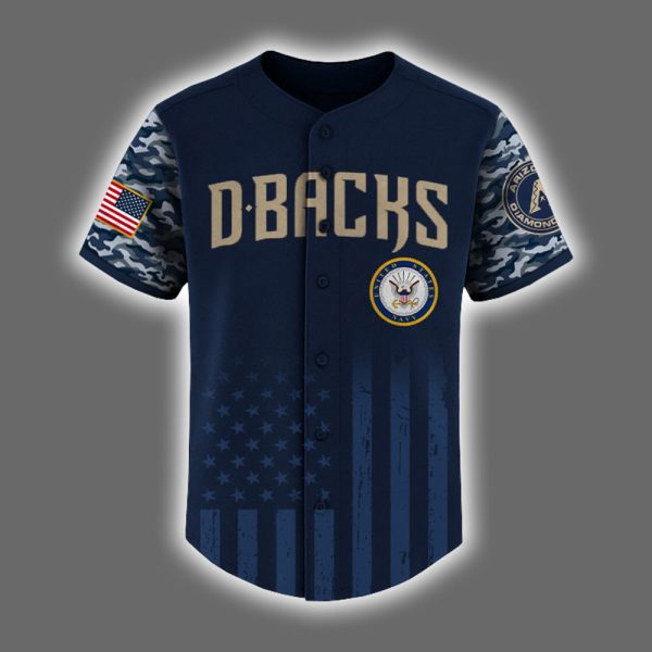 Diamondbacks US Navy Appreciation Night 2025 Baseball Jersey 2