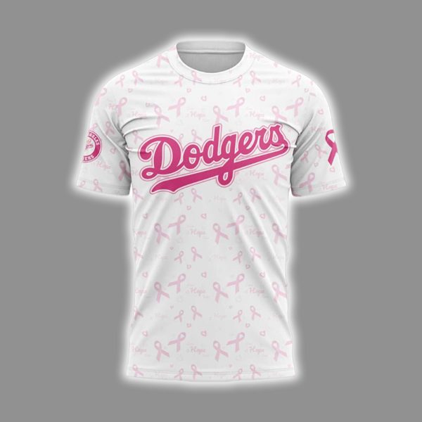 Dodgers Breast Cancer Awareness Night 2025 Shirt 2