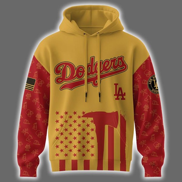 Dodgers Firefighter Appreciation Night Hoodie 2025 2