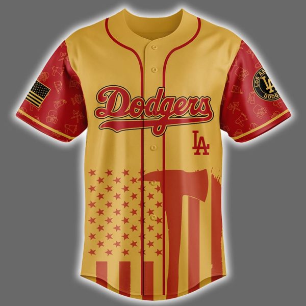 Dodgers Firefighter Appreciation Night Jersey 2025 2