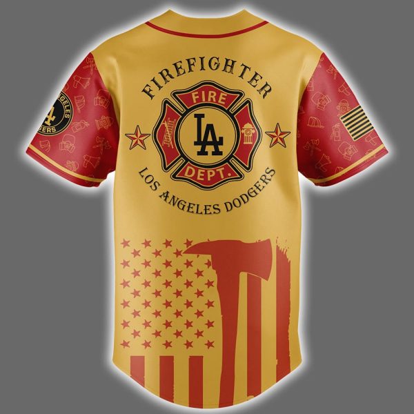 Dodgers Firefighter Appreciation Night Jersey 2025 3