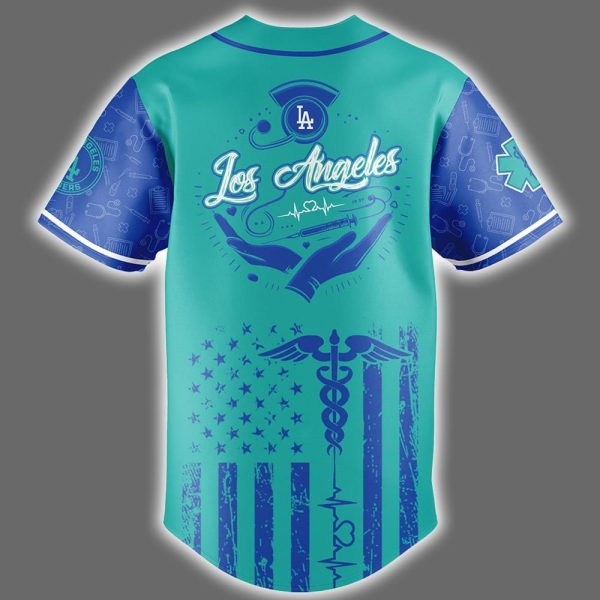 Dodgers International Nurse Day Jersey 2025 3