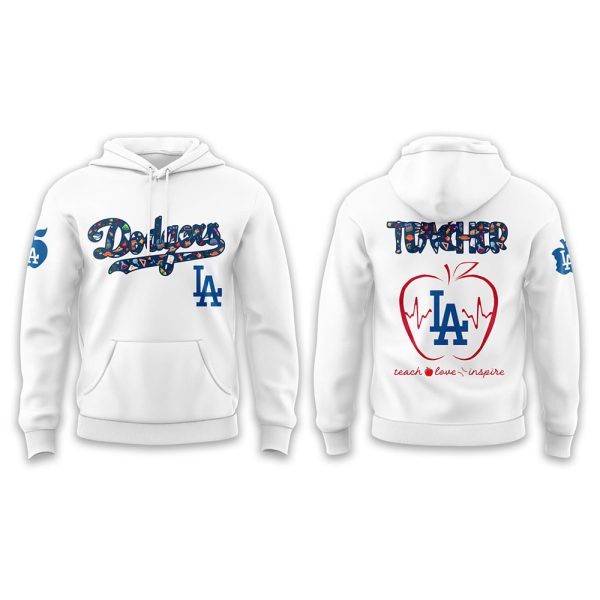 Dodgers Teacher Appreciation Night 2025 Hoodie Joggers Cap 4