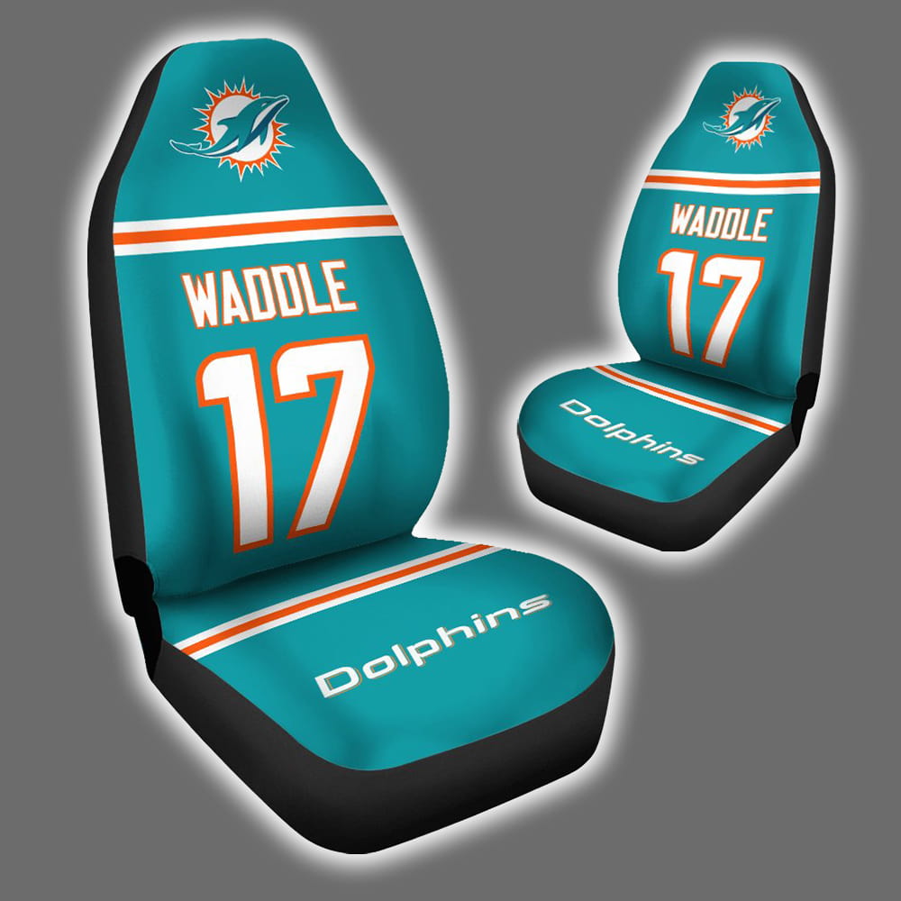 https://claremontclothing.com/product/browns-garrett-95-car-seat-cover/ Dolphins Waddle 17 Car Seat Cover