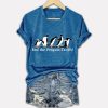 End The Penguin Tariffs Printed V-Neck T-shirt