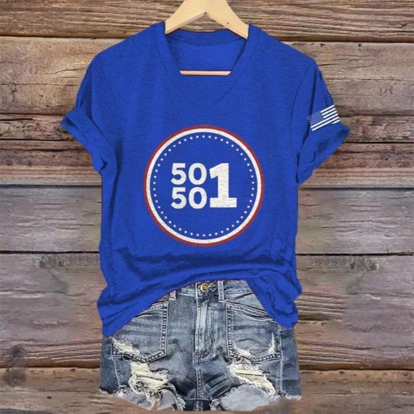 FDT 50 Protests 50 States 1 Movement Print T Shirt 2