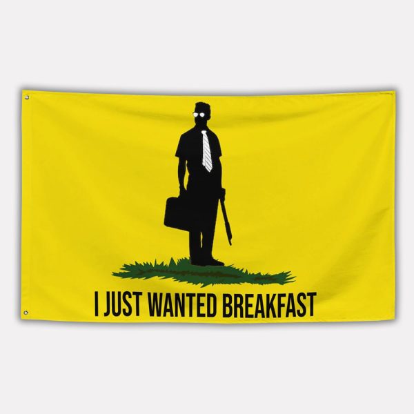 Falling Down I Just Wanted Breakfast Flag