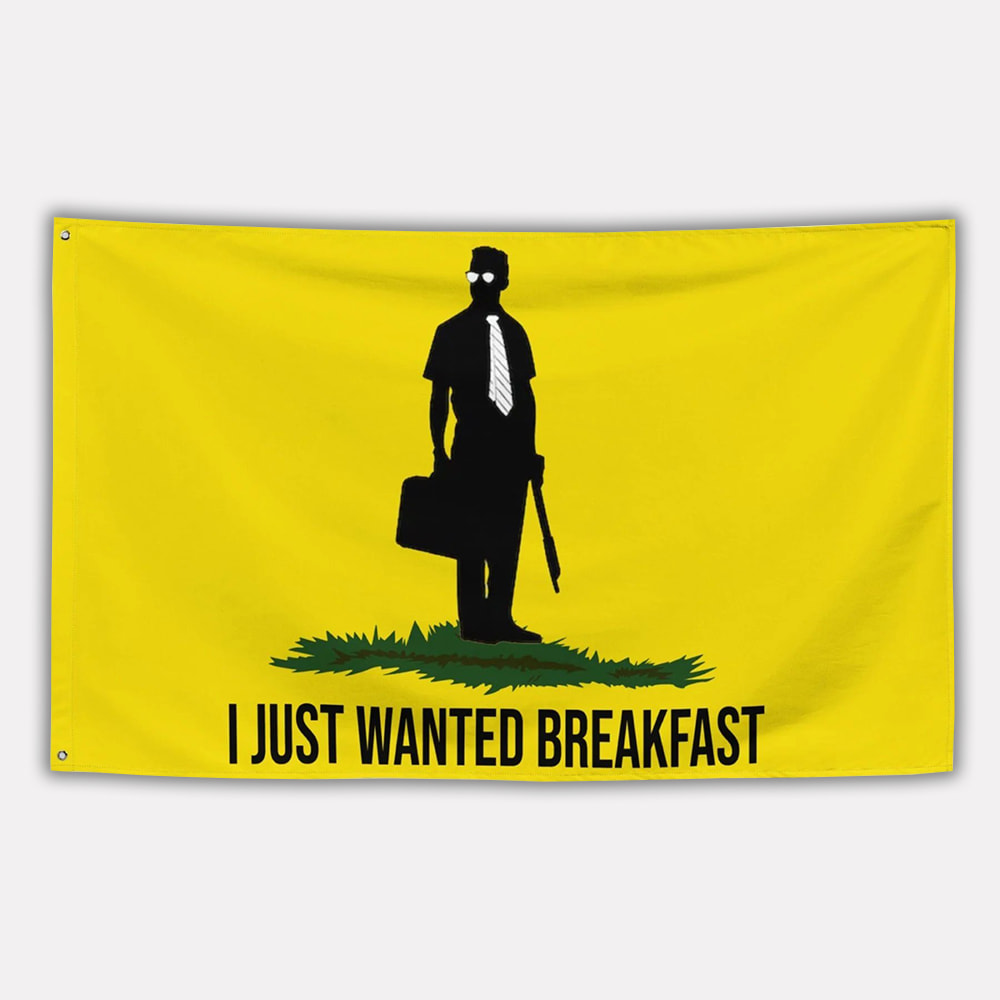 Falling Down I Just Wanted Breakfast Flag Falling Down I Just Wanted Breakfast Flag