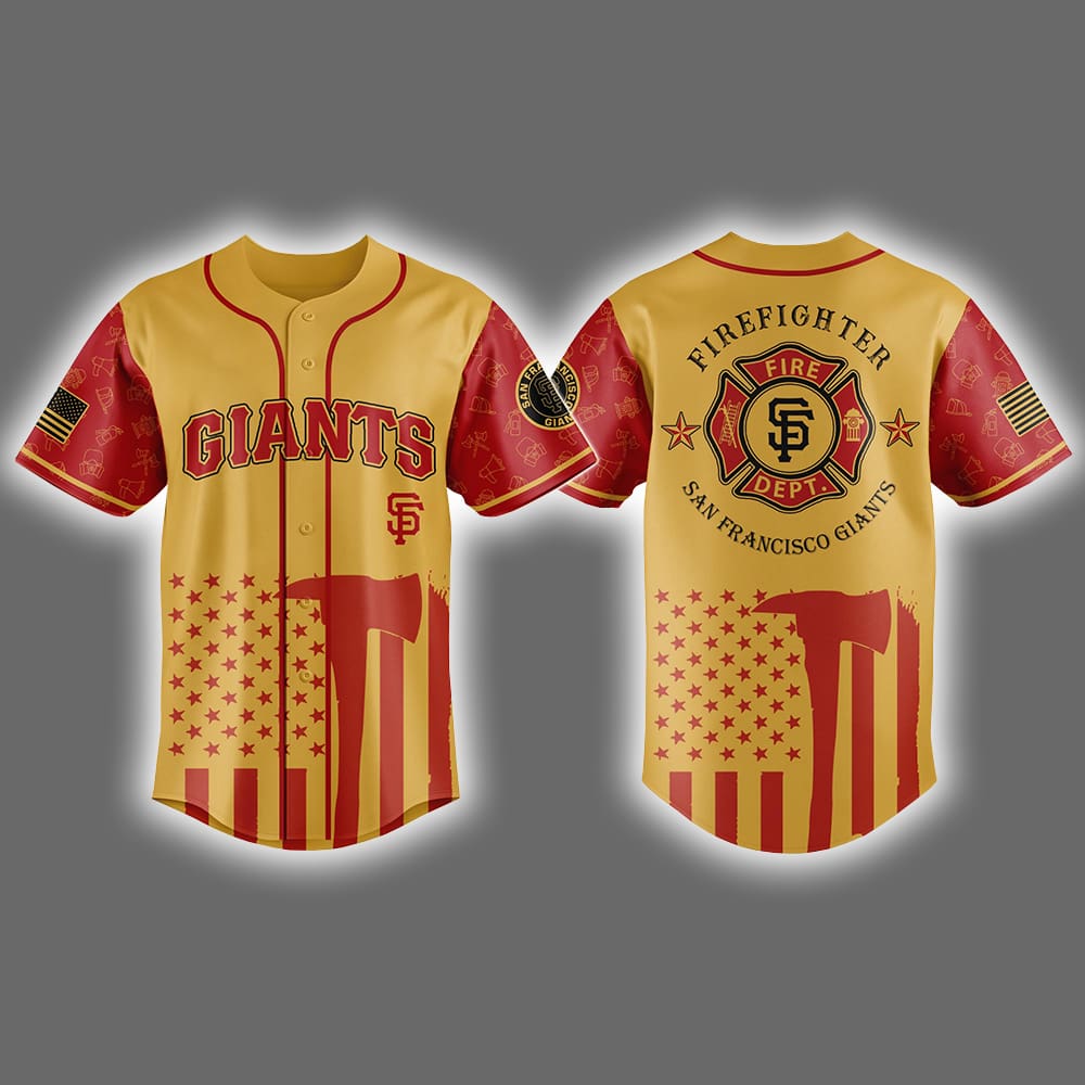 2025 Giants Firefighter Appreciation Night Jersey 2025 Giants Firefighter Appreciation Night Jersey