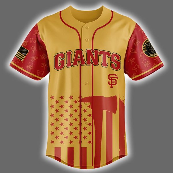 Giants Firefighter Appreciation Night Jersey 2025 2