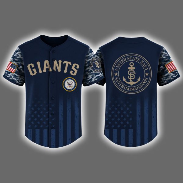 Giants US Navy Appreciation Night 2025 Baseball Jersey