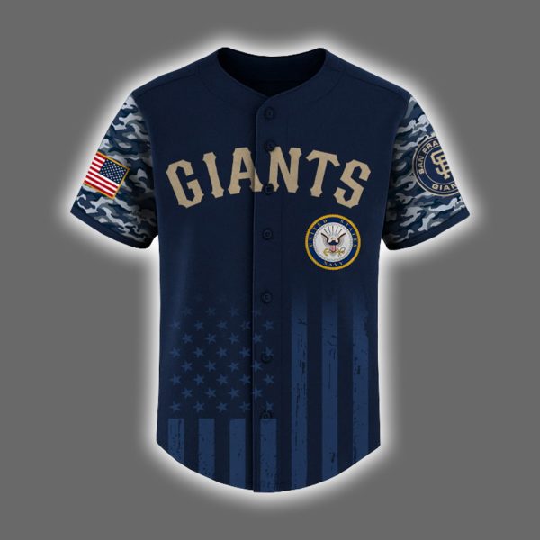 Giants US Navy Appreciation Night 2025 Baseball Jersey 2