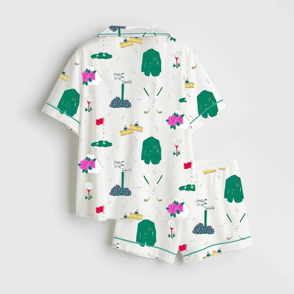 Golf Happy Masters Week Satin Pajama Set 2