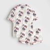 Goose Fourth Of July Silly Goose Red White Blue USA Coquette America Satin Pajama Set 2