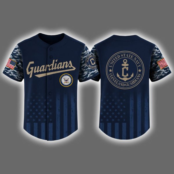 Guardians US Navy Appreciation Night 2025 Baseball Jersey