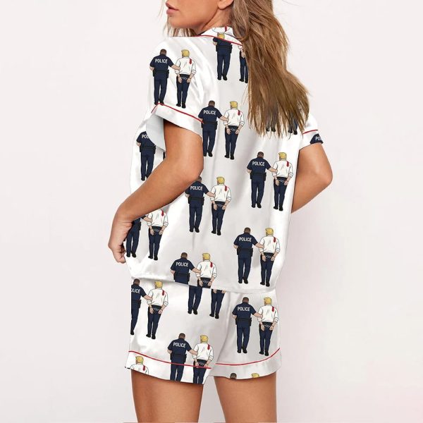 I Have A Dream Police Arrest Trump Pajama Set 3